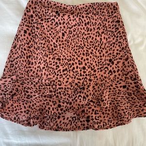Leopard print skirt